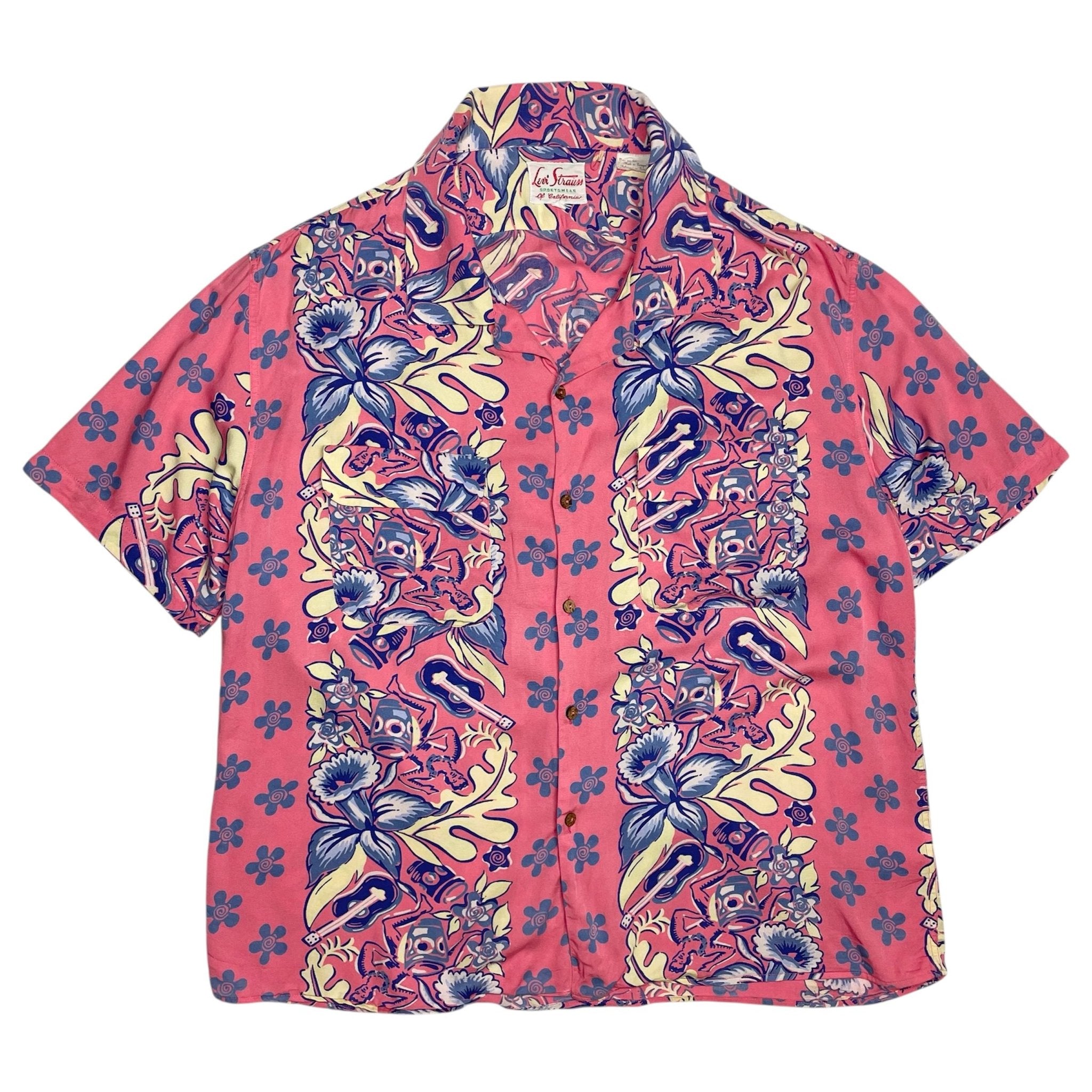1950s Levi's Vintage Clothing Aloha Shirt - M/L