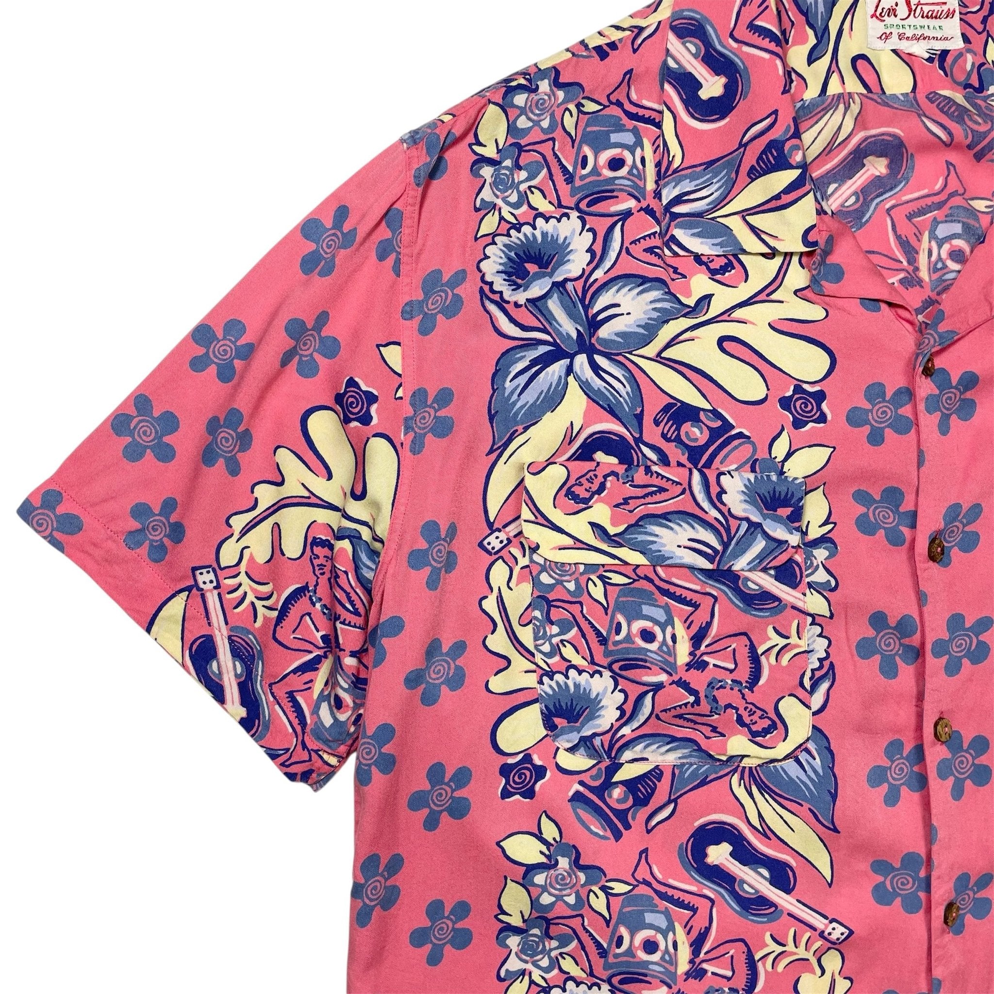 1950s Levi's Vintage Clothing Aloha Shirt - M/L