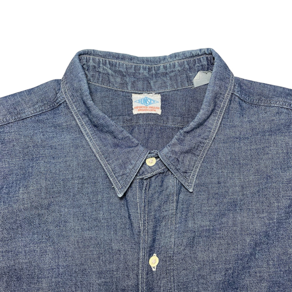 1920s LVC Sunset Chambray Shirt - Medium