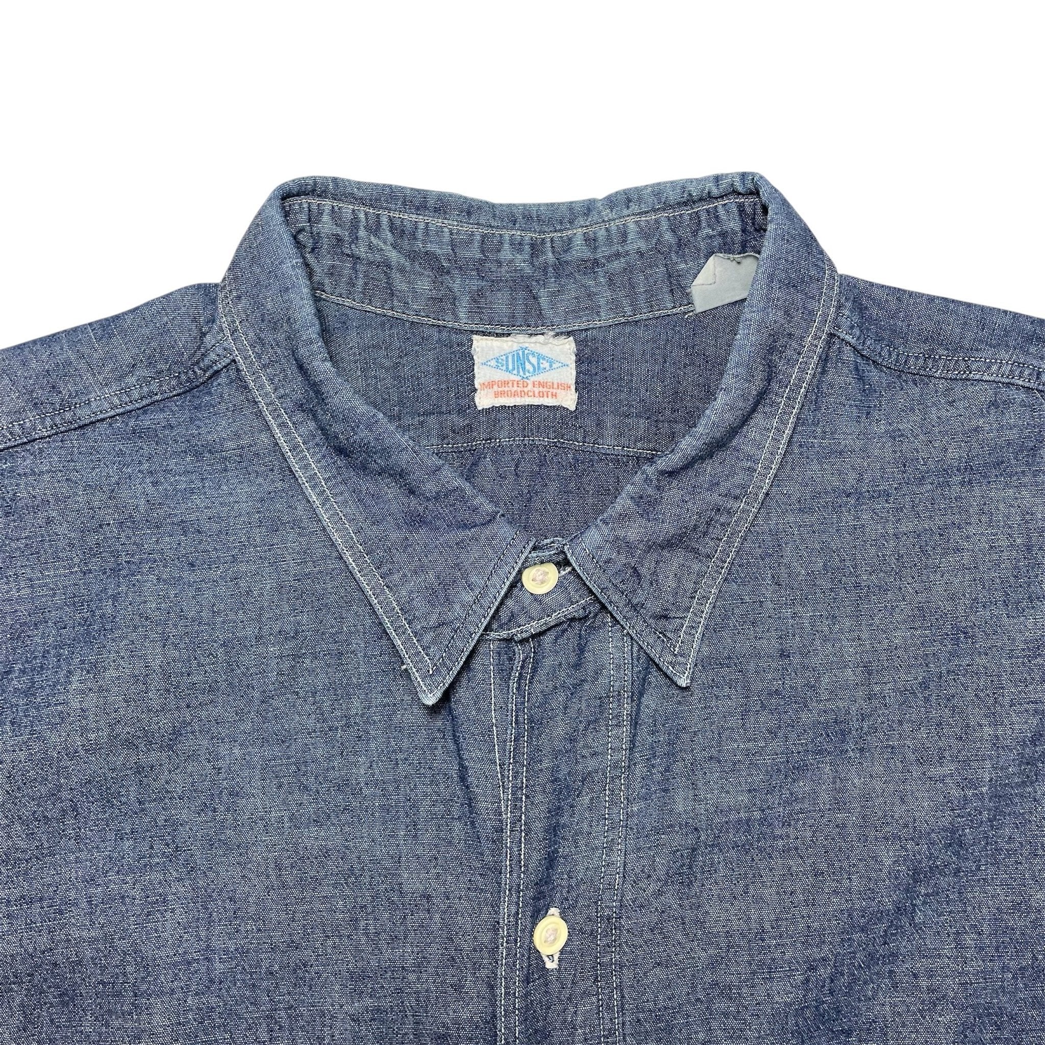 1920s LVC Sunset Chambray Shirt - Medium