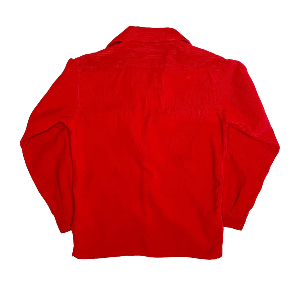 1950s Corduroy Loop Collar Shirt - Small