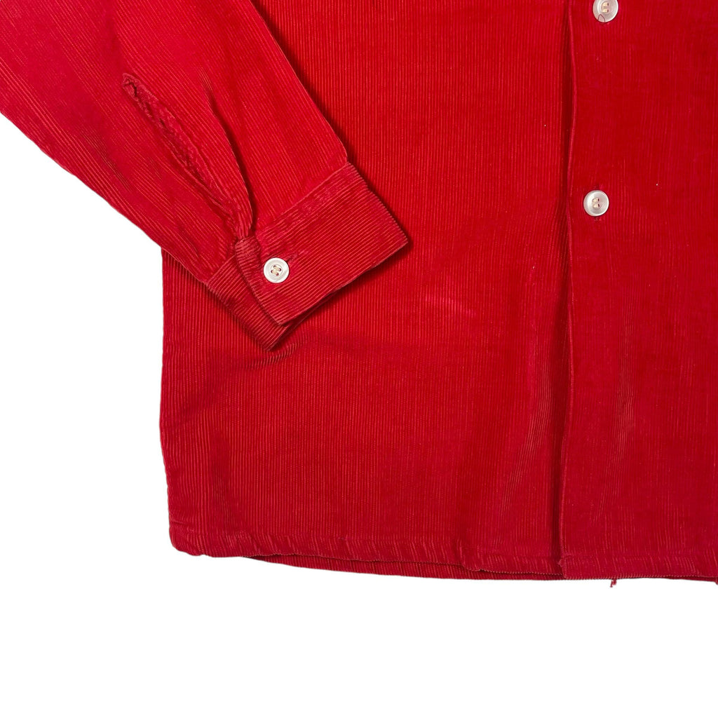 1950s Corduroy Loop Collar Shirt - Small