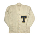 1940s College Letterman Knit Cardigan - M/L