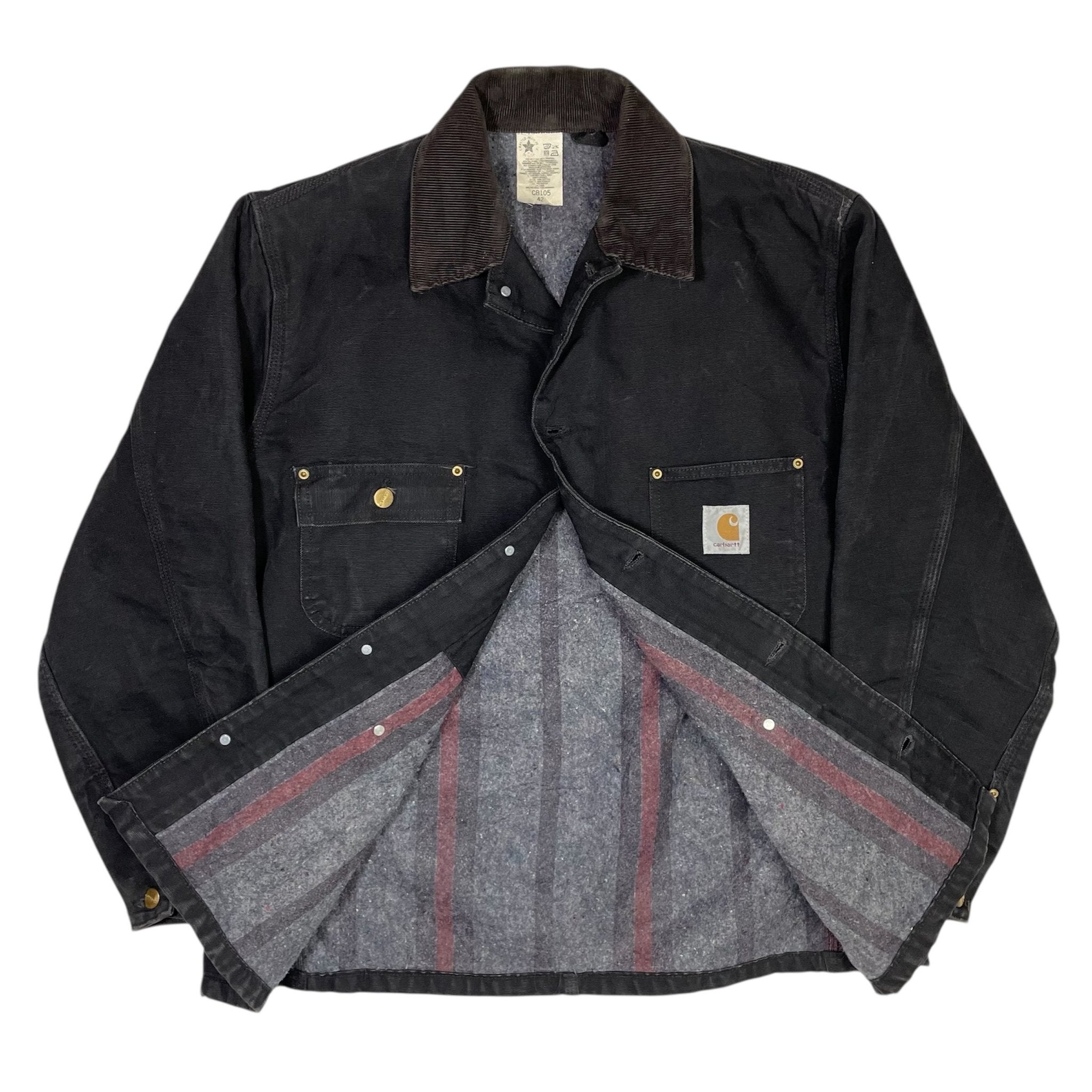 1990s Carhartt CB105 Blanket Lined Chore Jacket - M/L