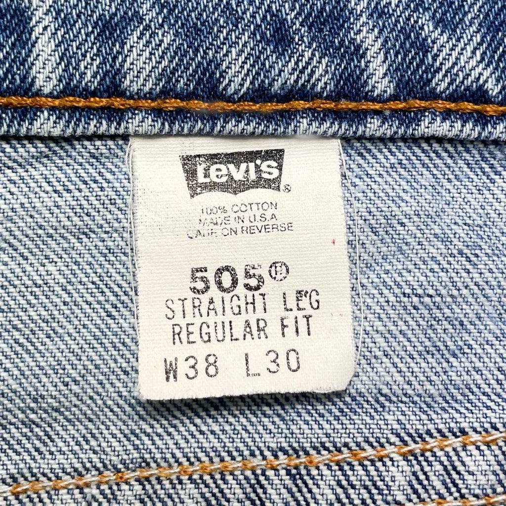 1990s Levi's 505 USA Denim - 38x30