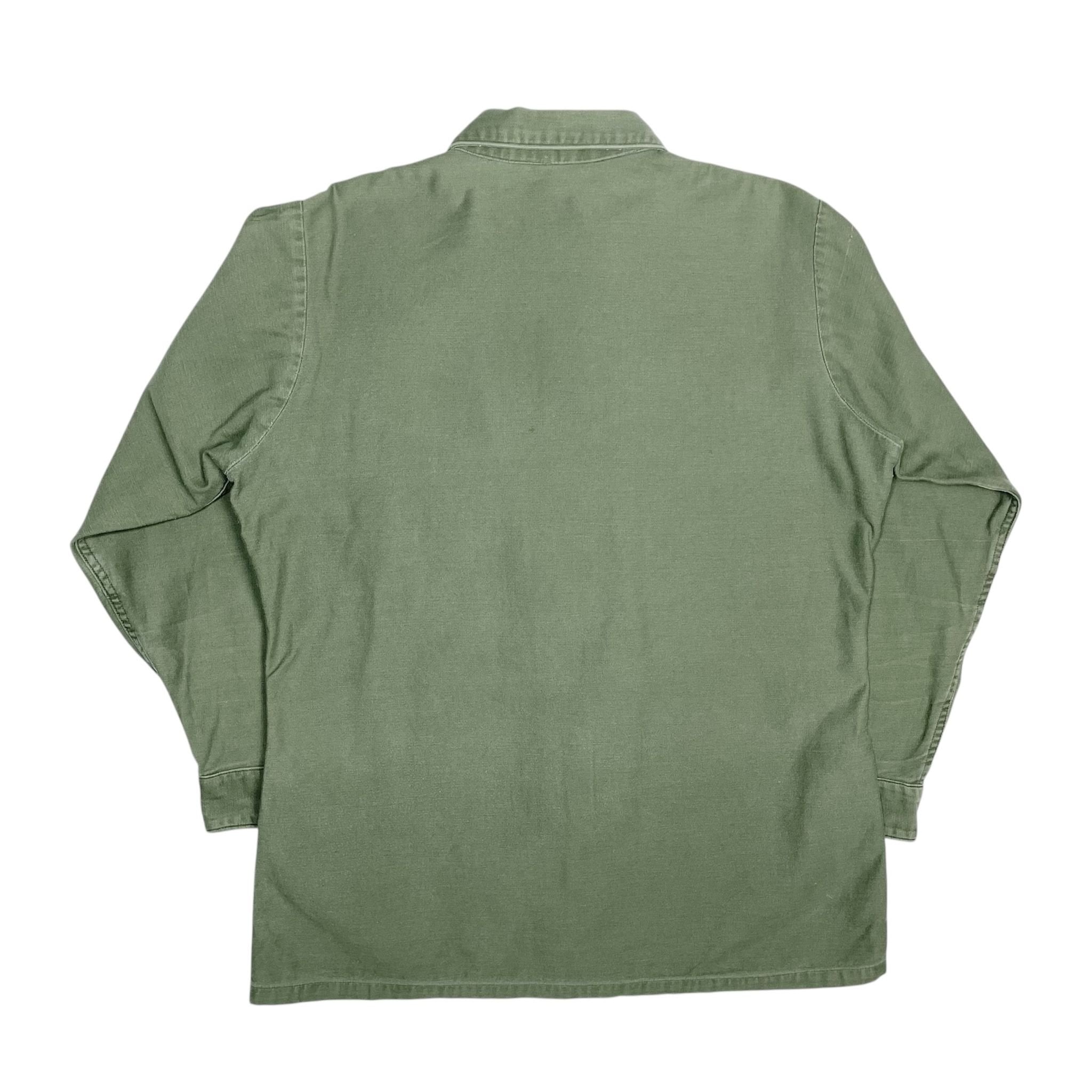 1960s US Army OG-107 Fatigue Shirt - S/M