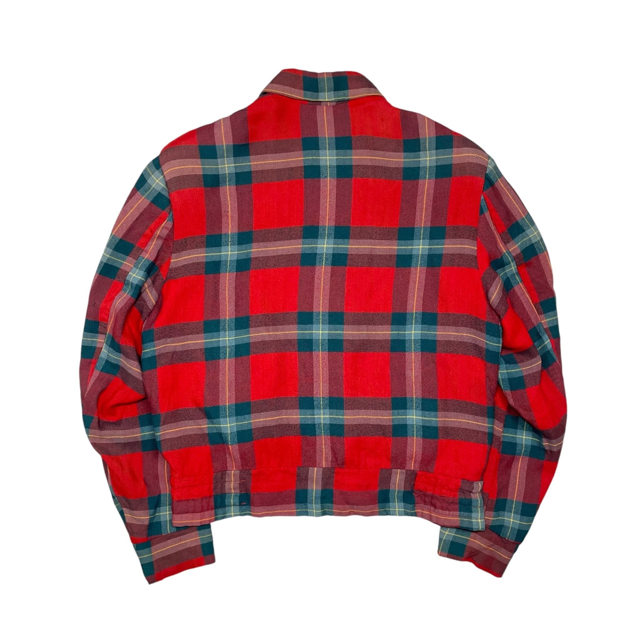 1950s Sears Plaid Ricky Jacket - Medium