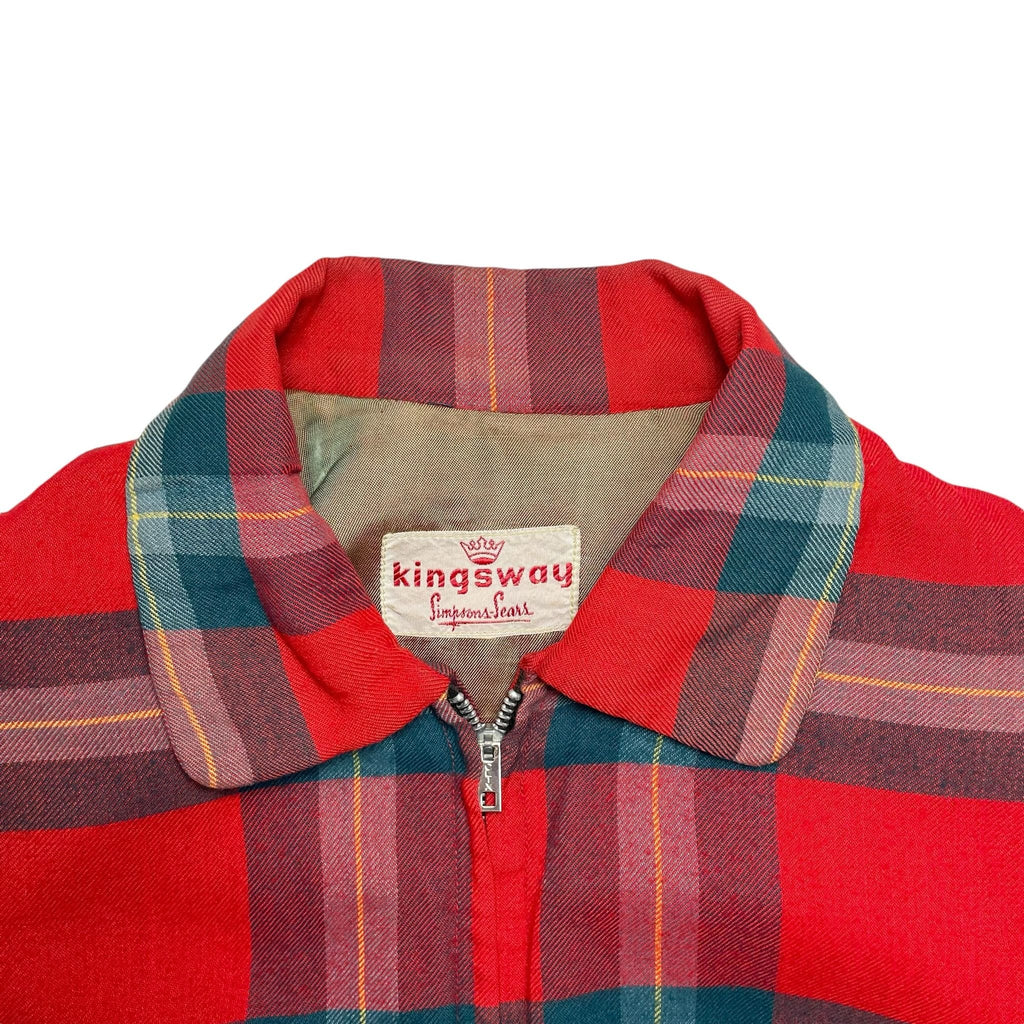 1950s Sears Plaid Ricky Jacket - Medium
