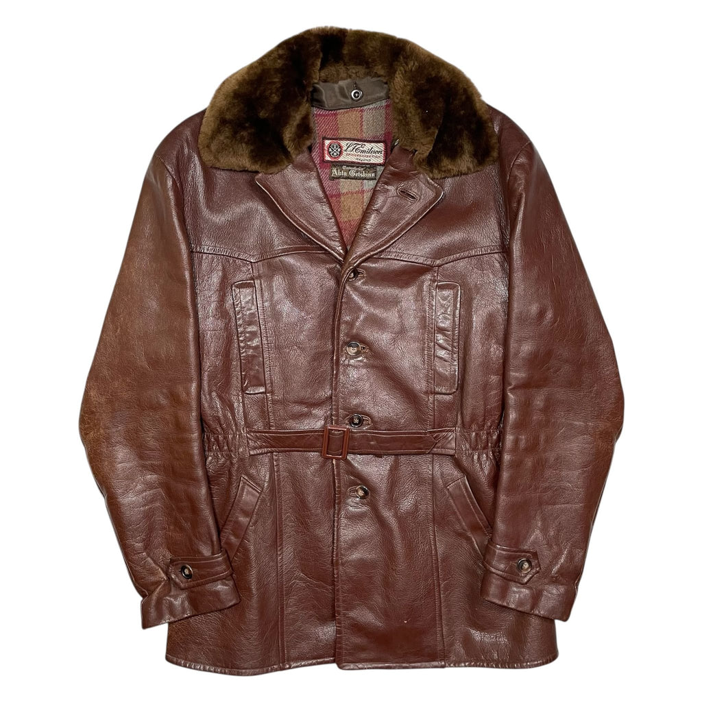 1930s Swedish Goatskin Leather Jacket - Medium