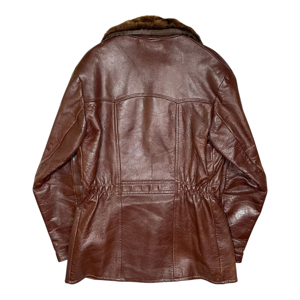 1930s Swedish Goatskin Leather Jacket - Medium