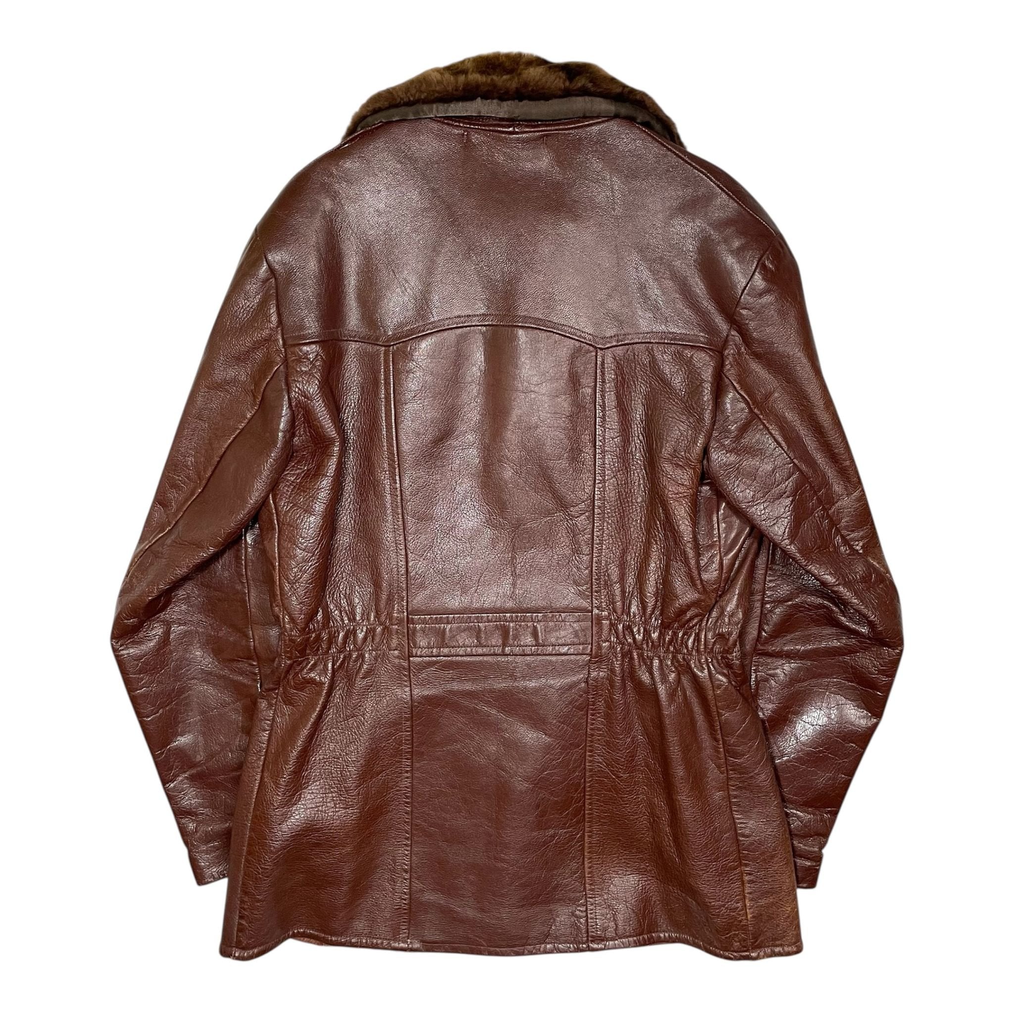 1930s Swedish Goatskin Leather Jacket - Medium