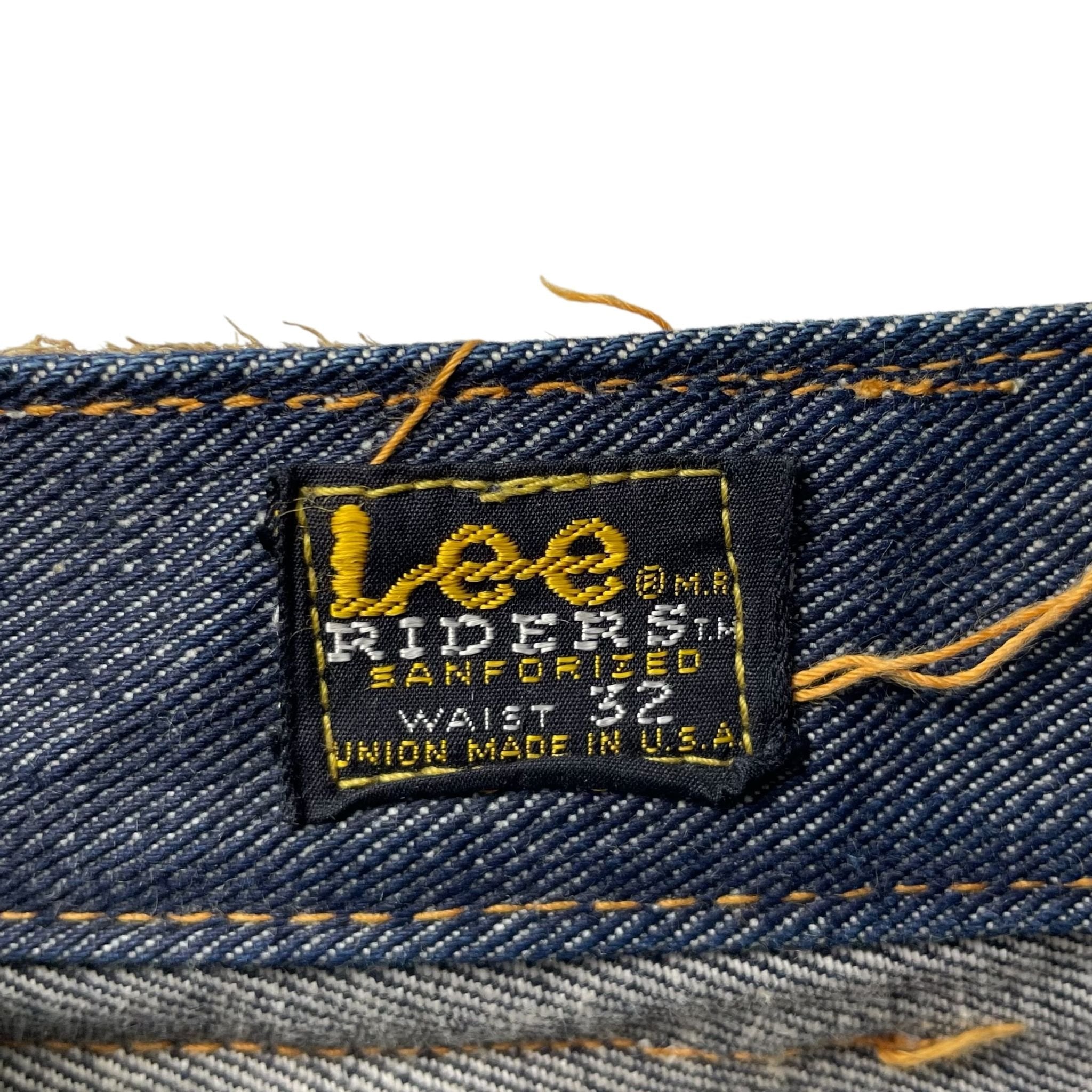1960s Lee 101 Selvedge Denim - 32x33