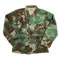 1980s US Army Woodland Camo Jacket - Small