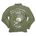 1960s US Army Vietnam War Embroidery Fatigue Shirt - Medium