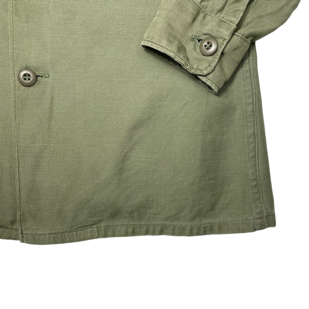 1960s US Army Vietnam War Embroidery Fatigue Shirt - Medium