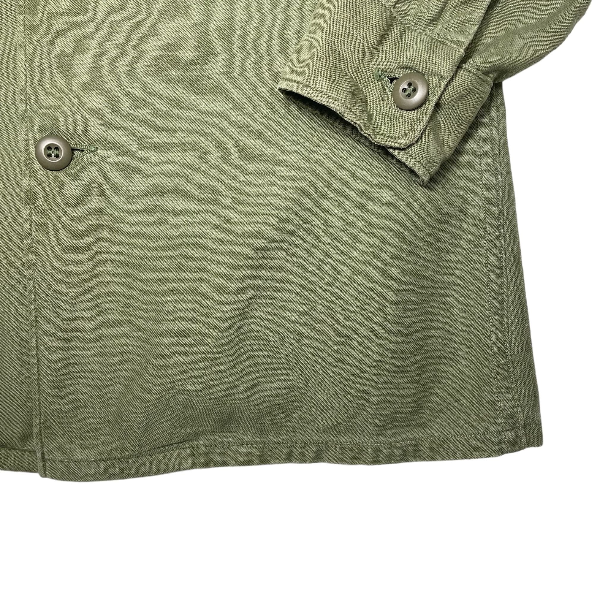 1960s US Army Vietnam War Embroidery Fatigue Shirt - Medium