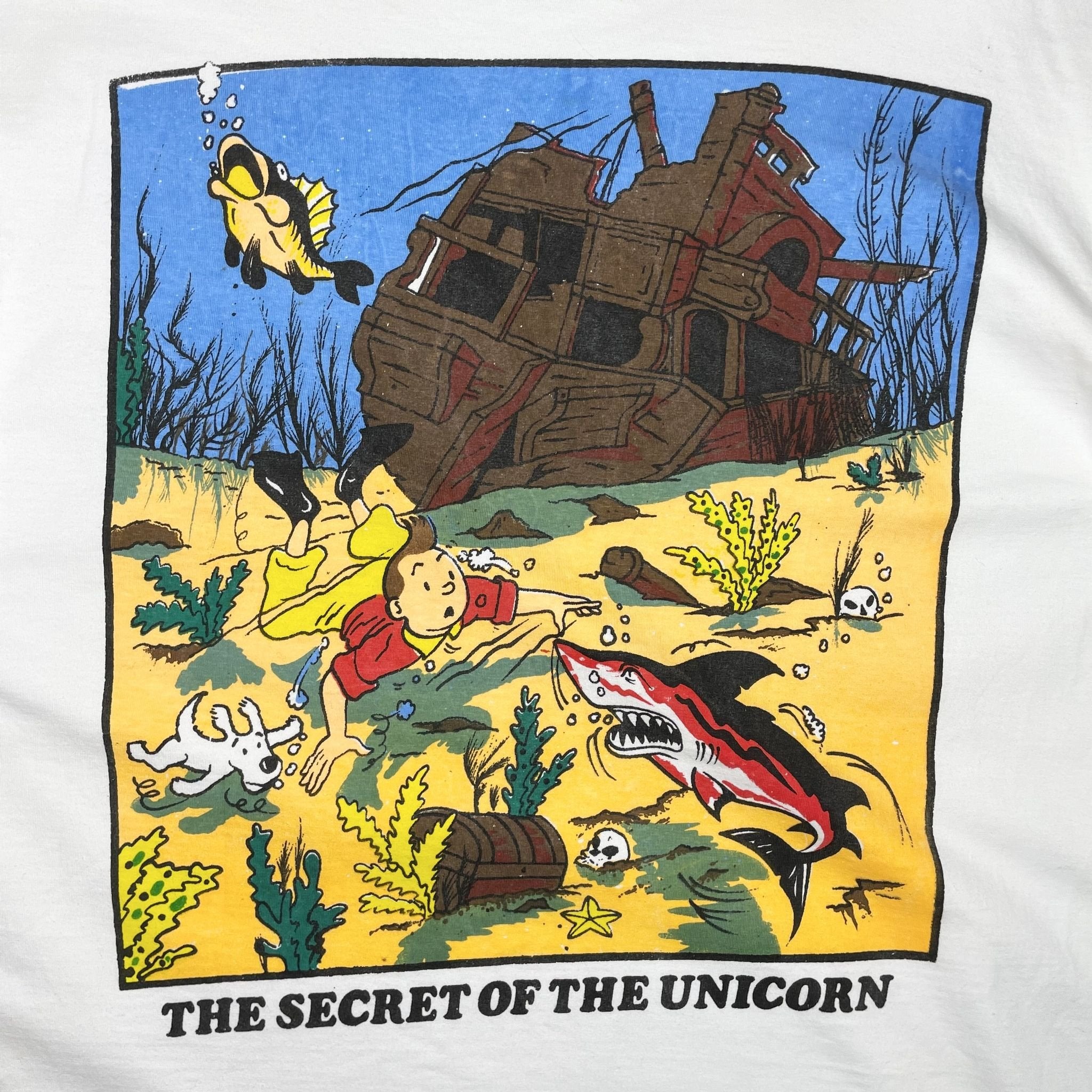 1990s Tintin "The Secret Of The Unicorn" Tee - XL