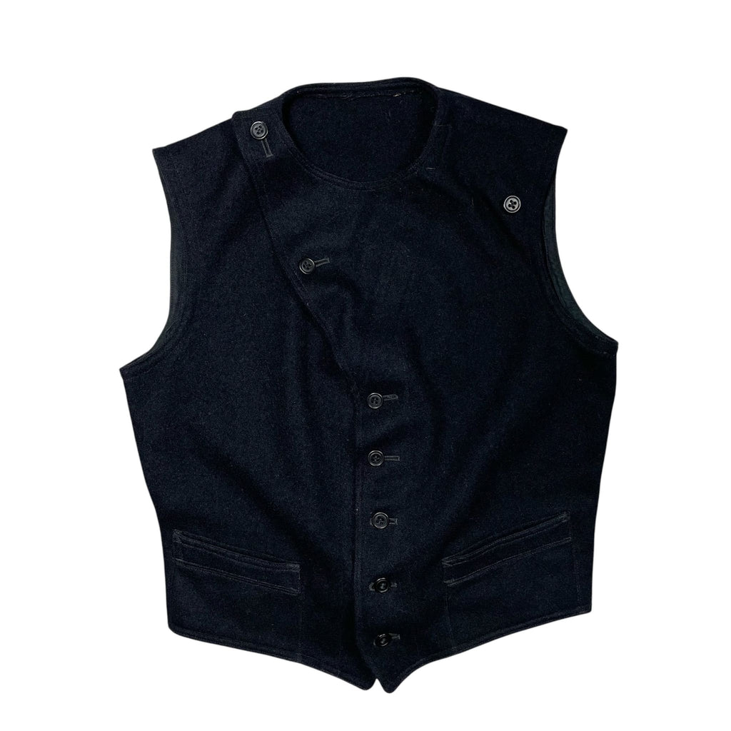 1940s Swedish Navy Wool Vest - Small