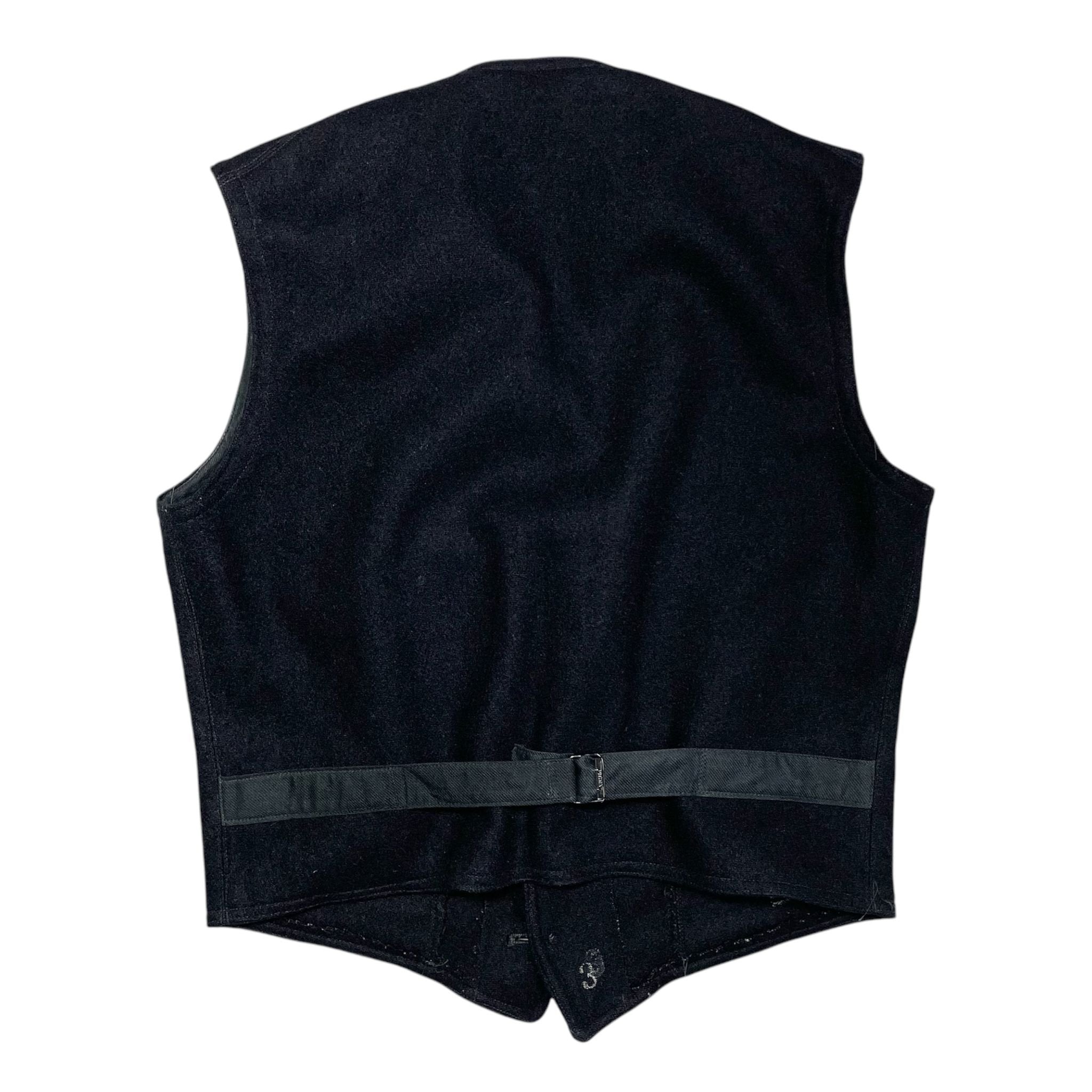 1940s Swedish Navy Wool Vest - Small