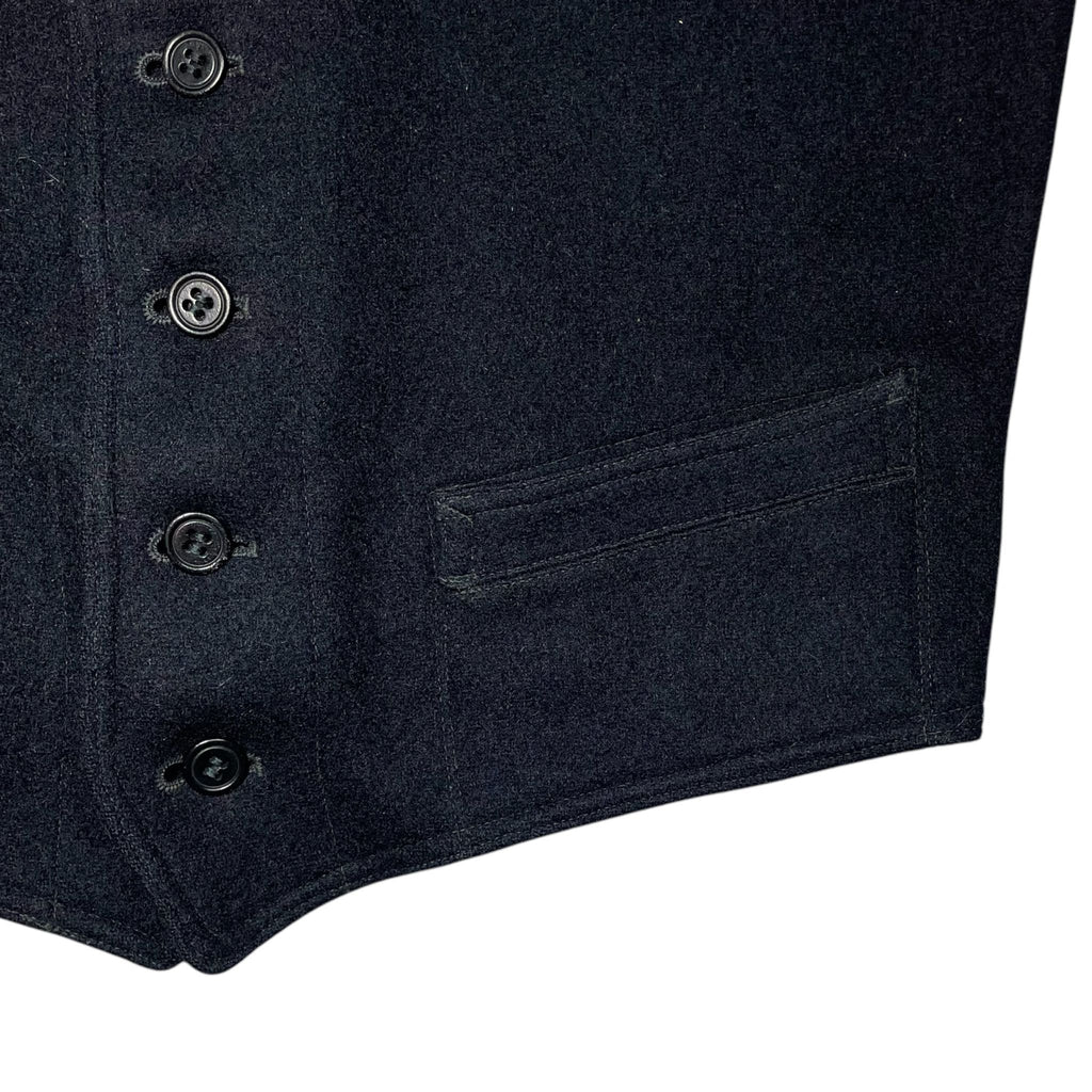 1940s Swedish Navy Wool Vest - Small