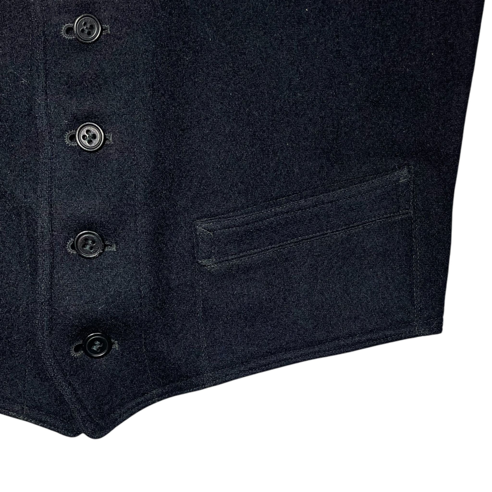 1940s Swedish Navy Wool Vest - Small