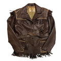 1960s American Deerskin Western Fringe Jacket - Small