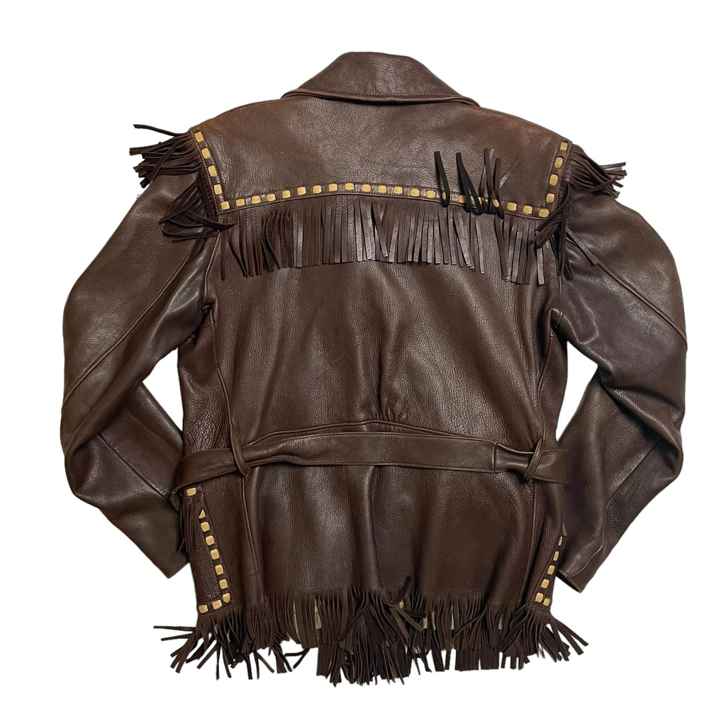 1960s American Deerskin Western Fringe Jacket - Small