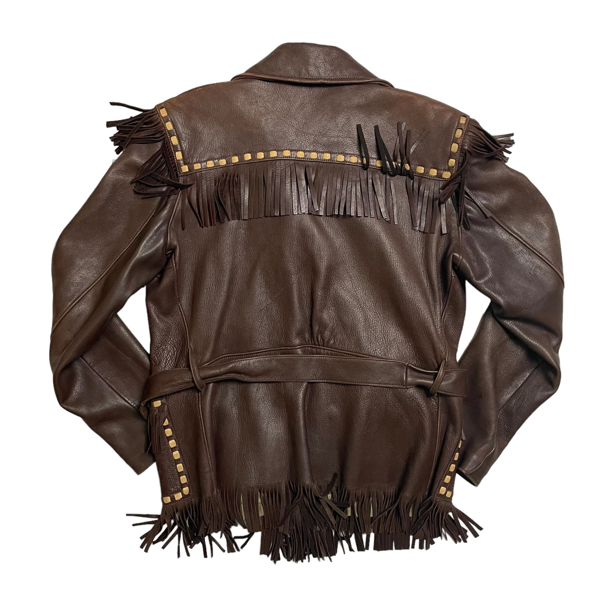 1960s American Deerskin Western Fringe Jacket - Small