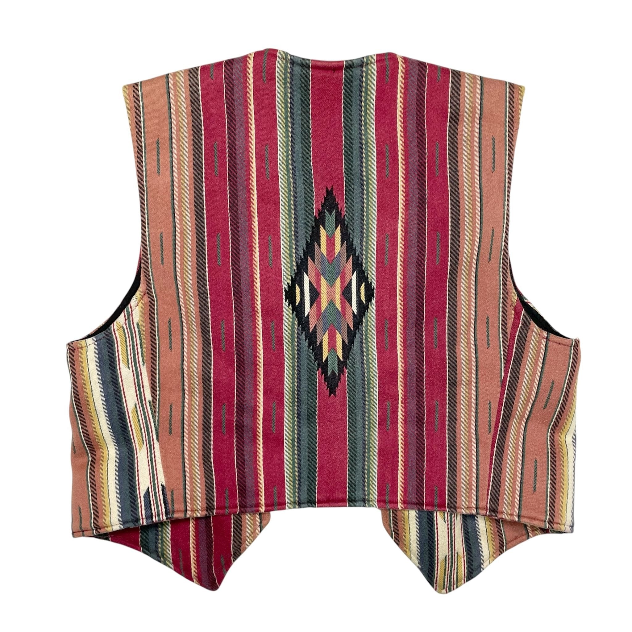 1980s Aztec Western Wool Vest - XS/S