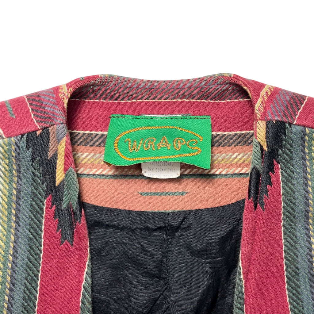 1980s Aztec Western Wool Vest - XS/S