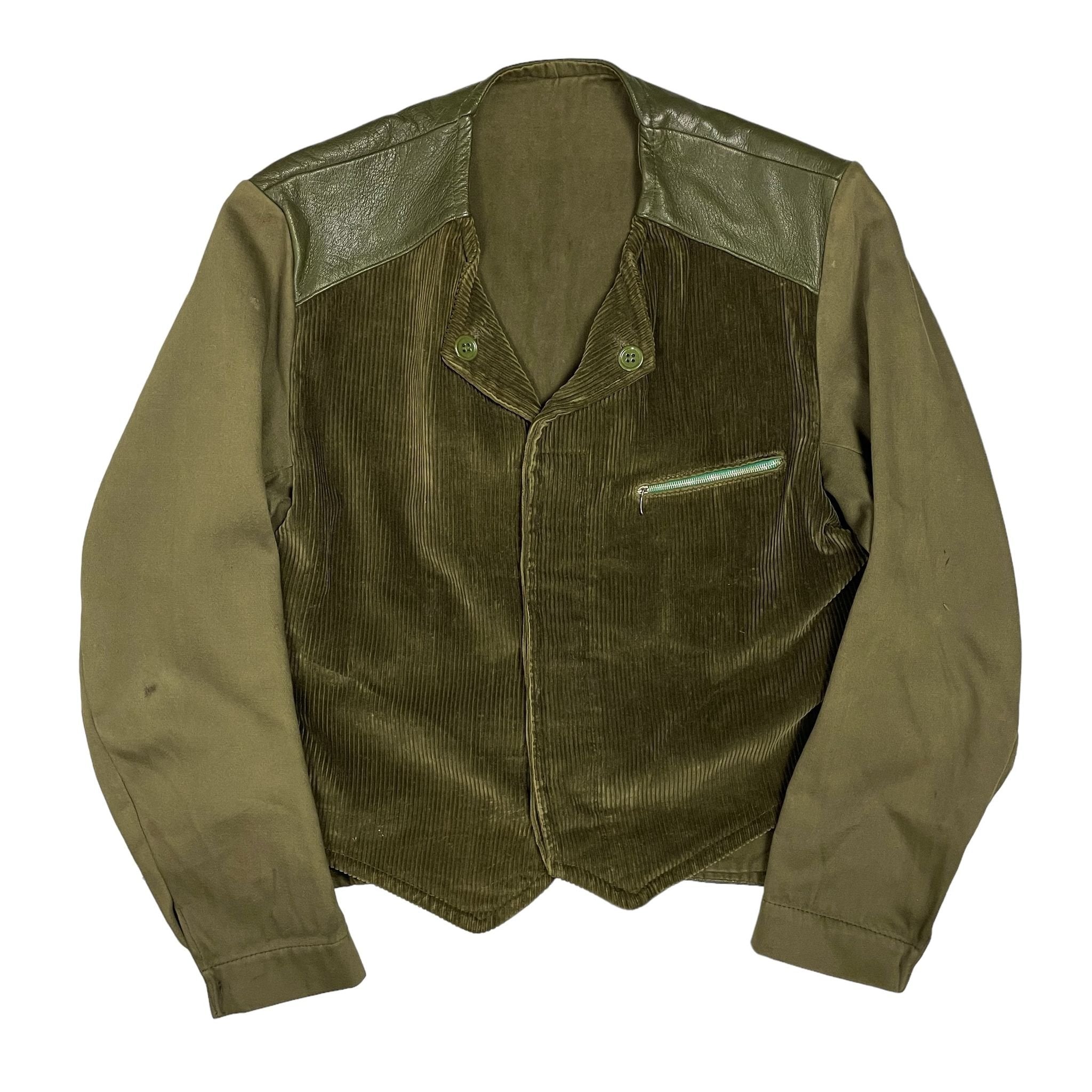 1940s Swedish Goatskin Gilet Hunting Jacket - Medium