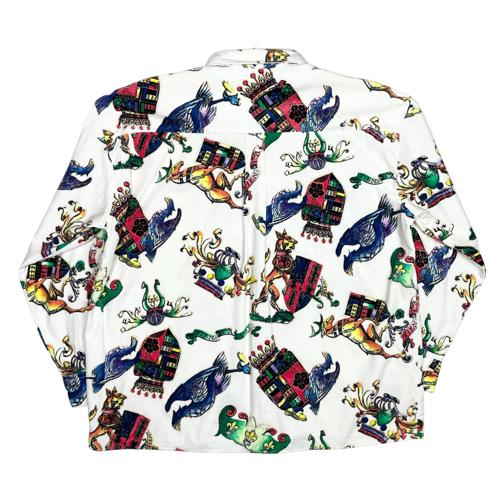 1980s Christopher New Arsty Velvet Shirt - Large