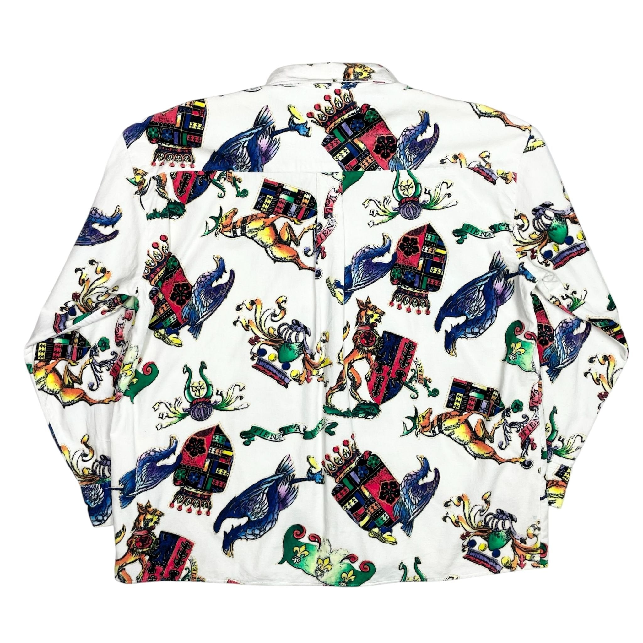 1980s Christopher New Arsty Velvet Shirt - Large