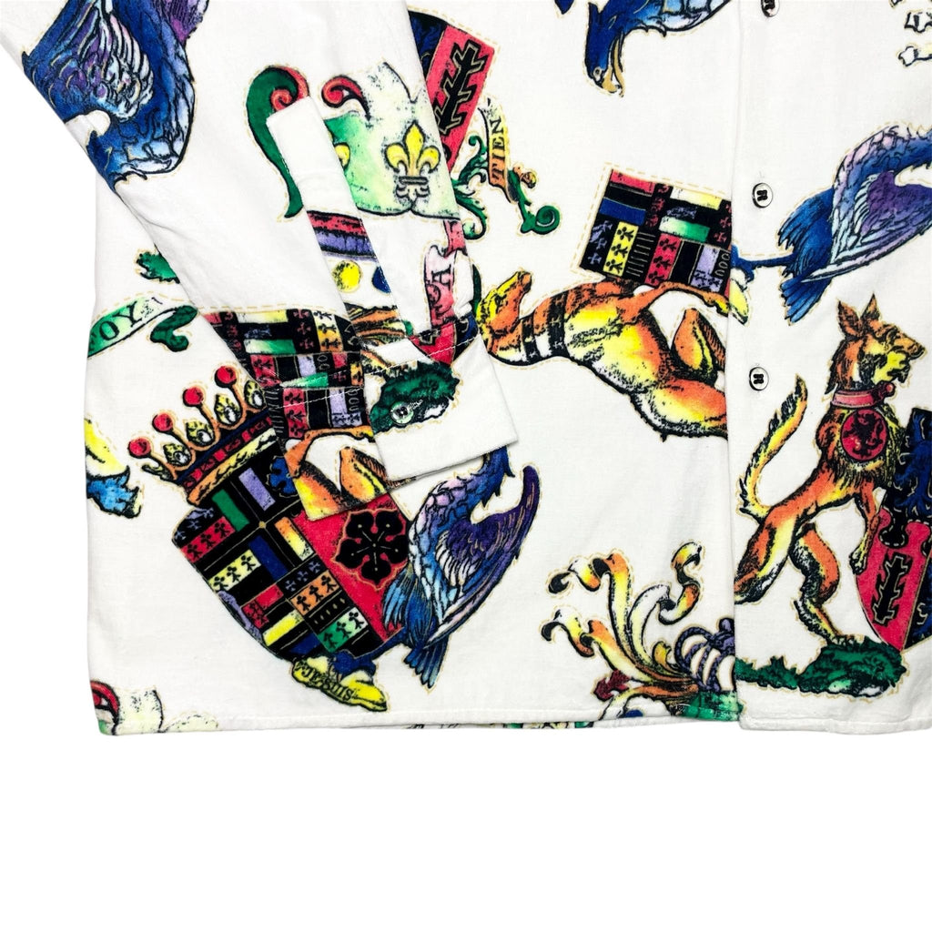 1980s Christopher New Arsty Velvet Shirt - Large