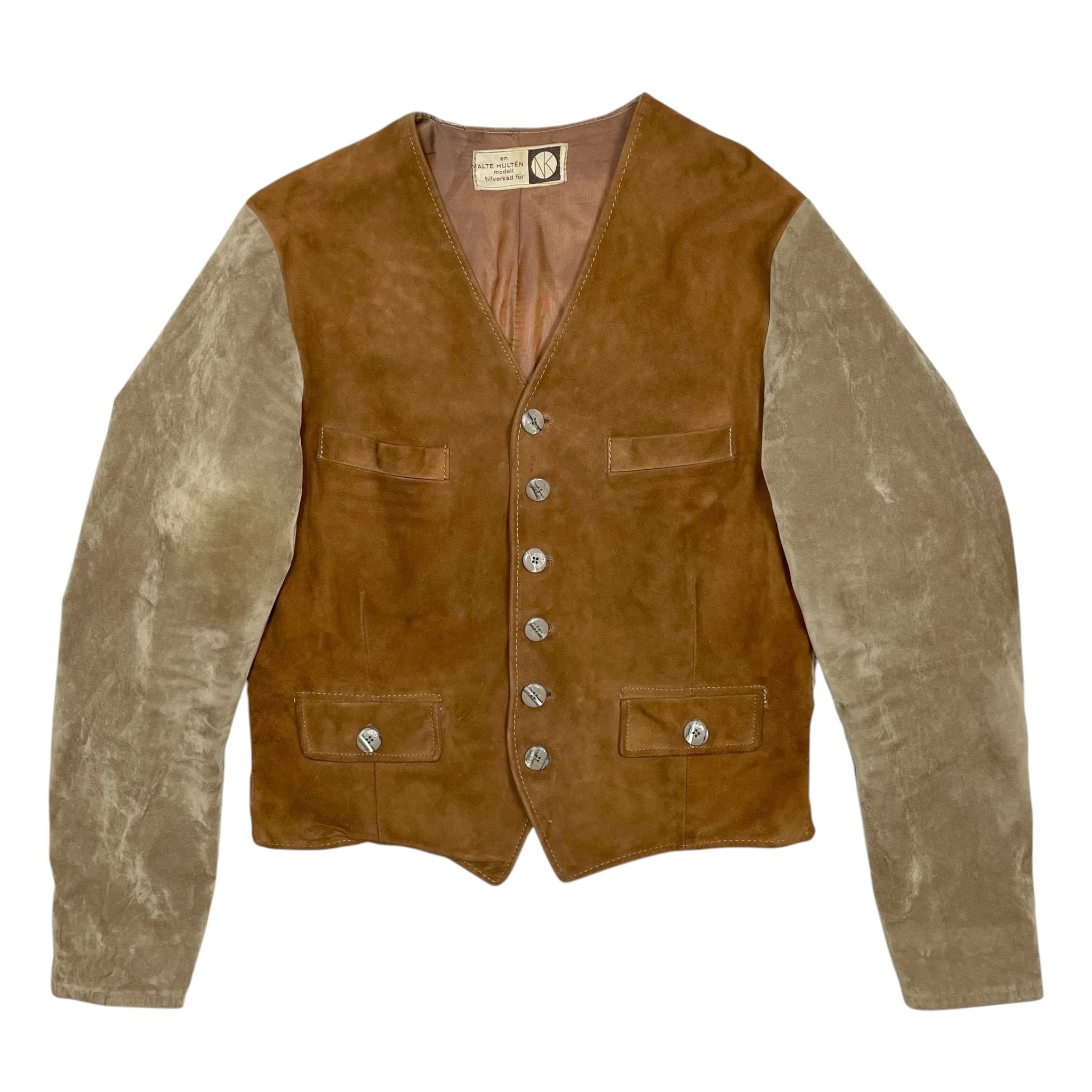 1950s Gilet Suede Jacket - S/M