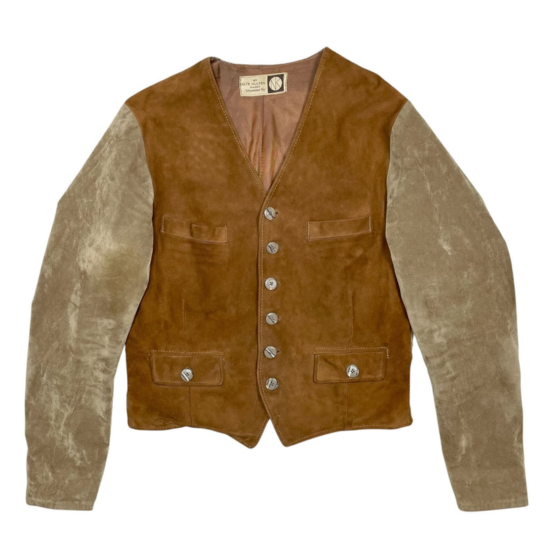 1950s Gilet Suede Jacket - S/M