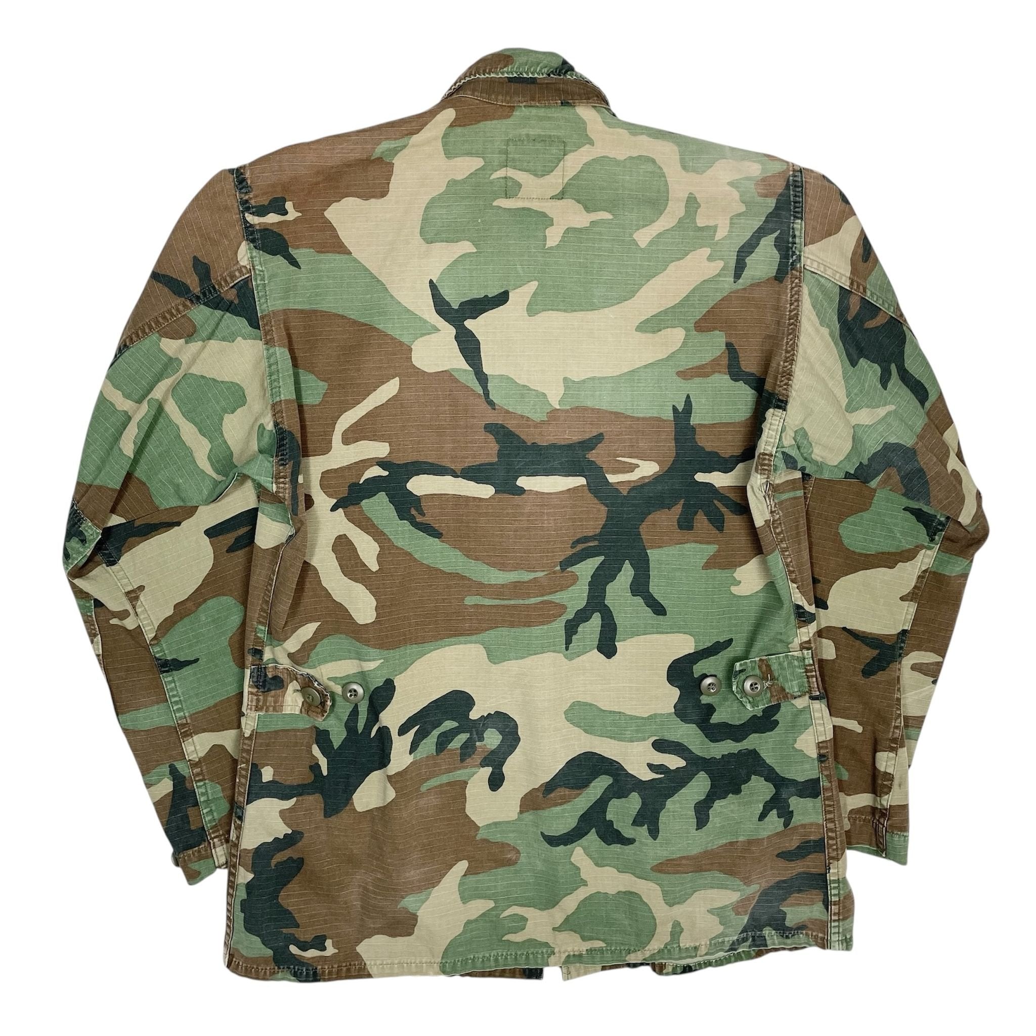 1980s US Marine Corps Woodland Camo Jacket - Medium