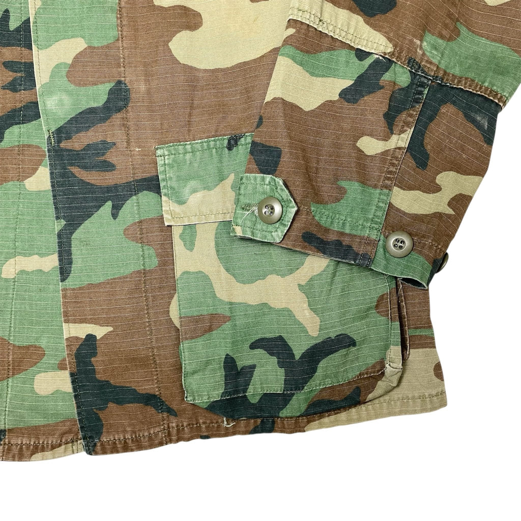 1980s US Marine Corps Woodland Camo Jacket - Medium