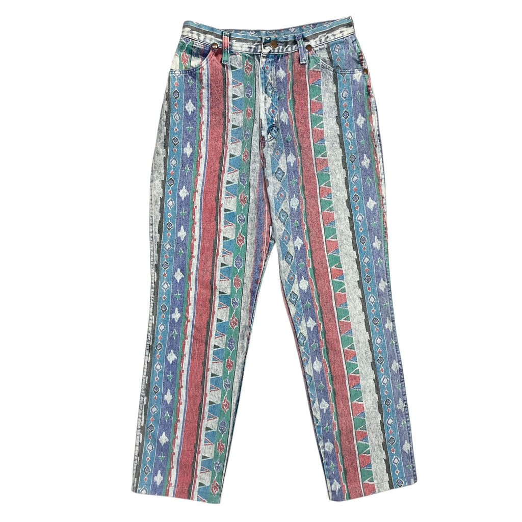 1980s Wrangler Aztec Denim - 30x29