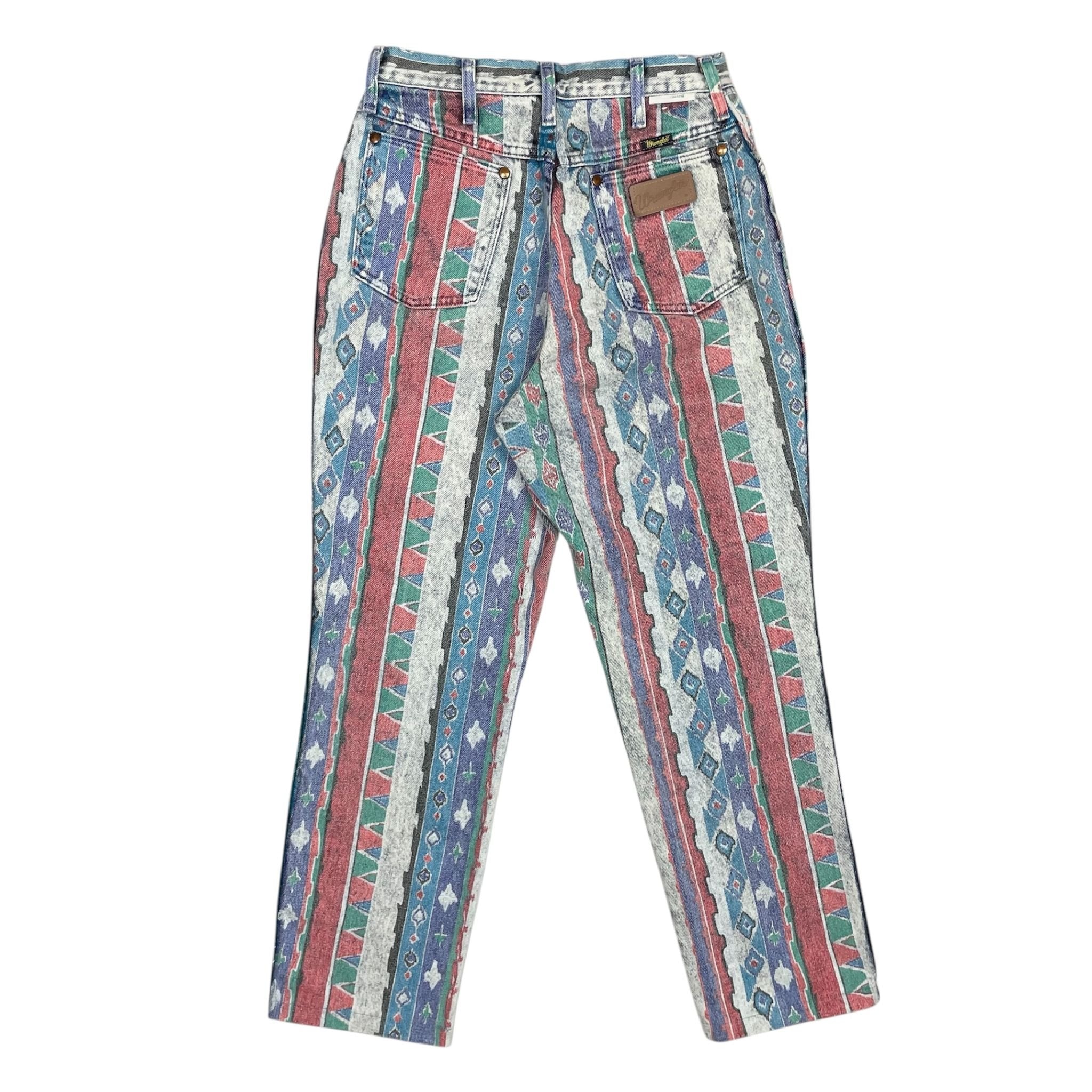 1980s Wrangler Aztec Denim - 30x29
