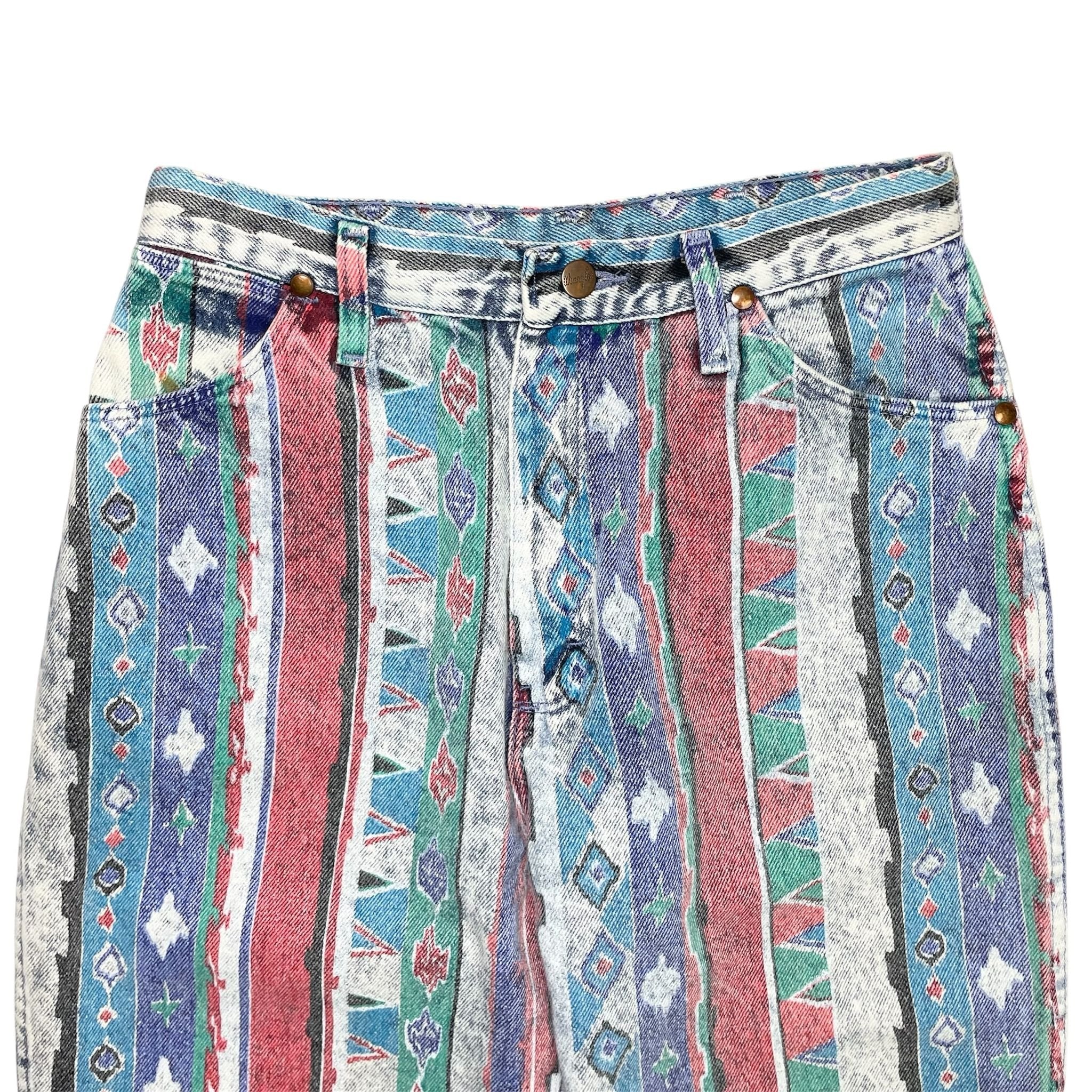 1980s Wrangler Aztec Denim - 30x29