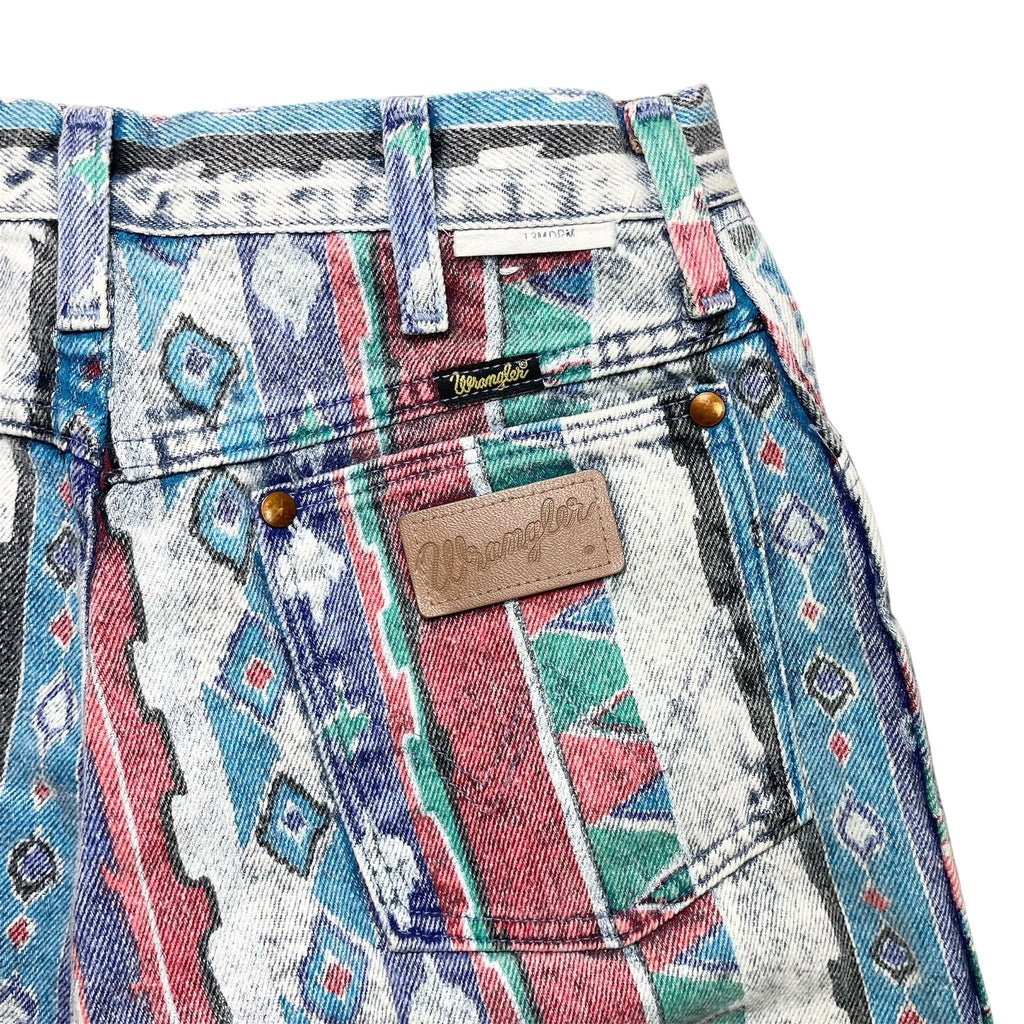 1980s Wrangler Aztec Denim - 30x29