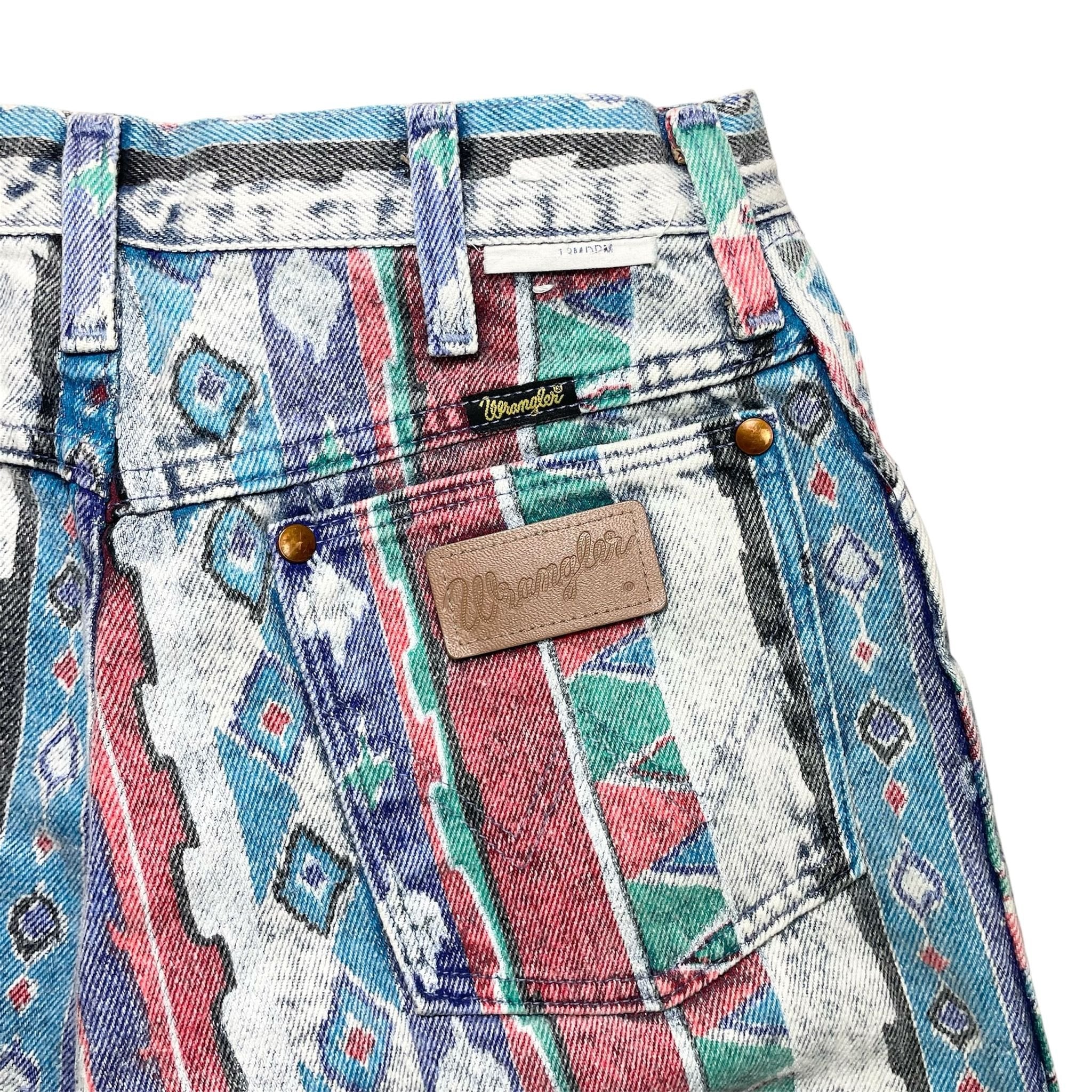 1980s Wrangler Aztec Denim - 30x29