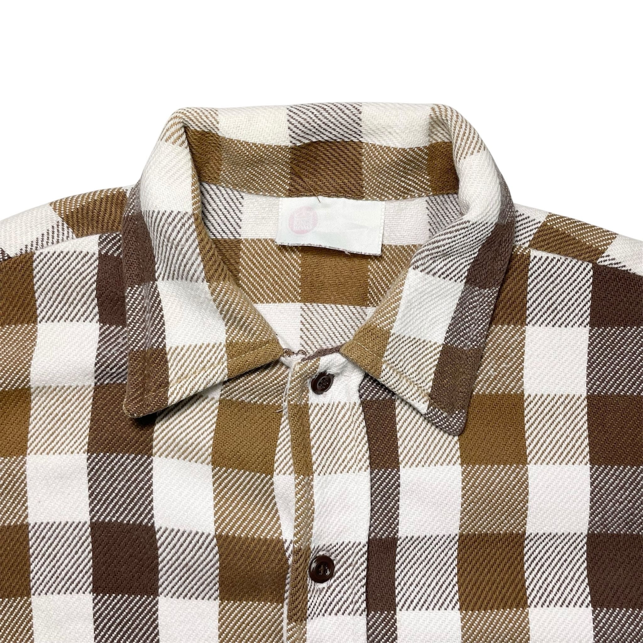 1970s Boxy Flannel Shirt - Medium