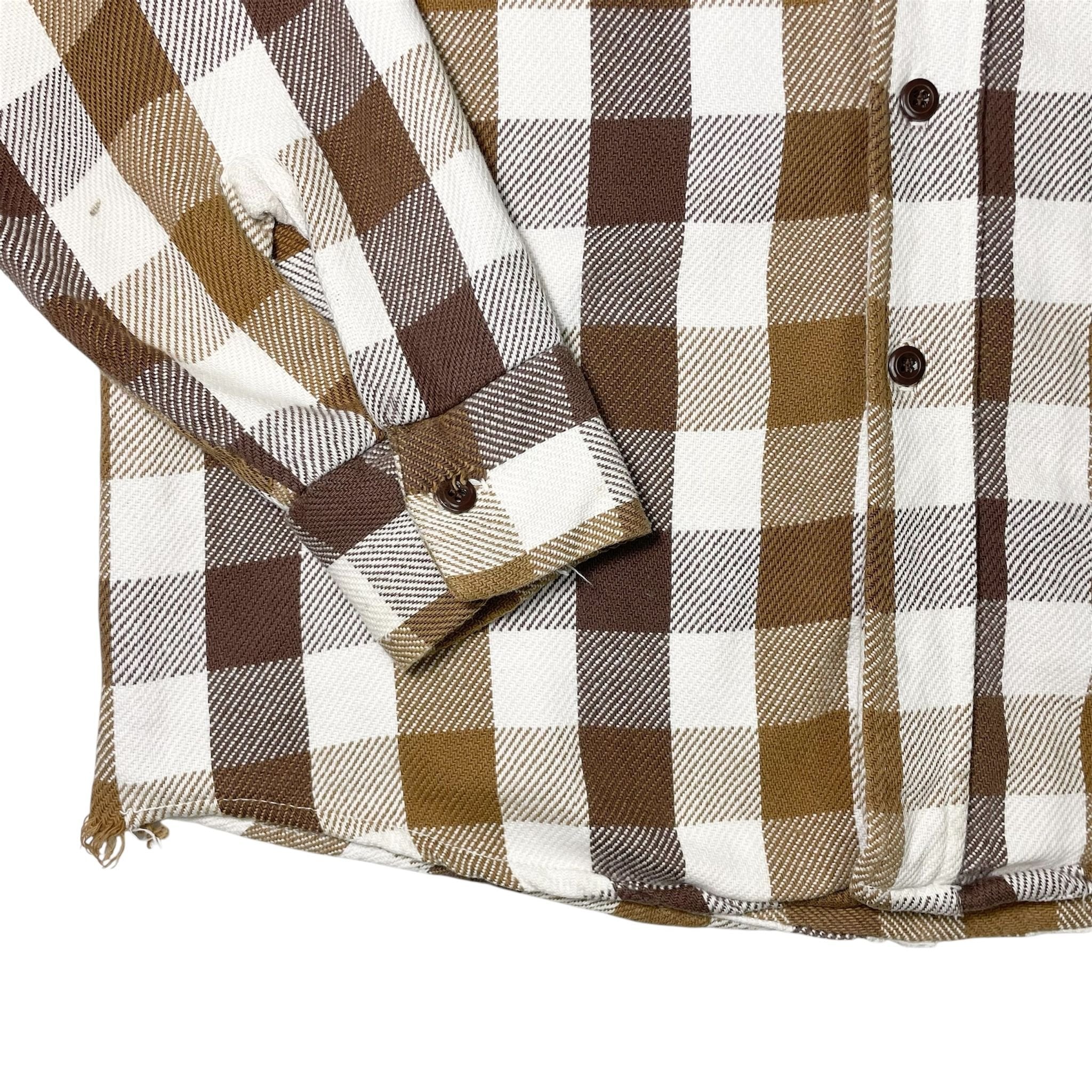 1970s Boxy Flannel Shirt - Medium