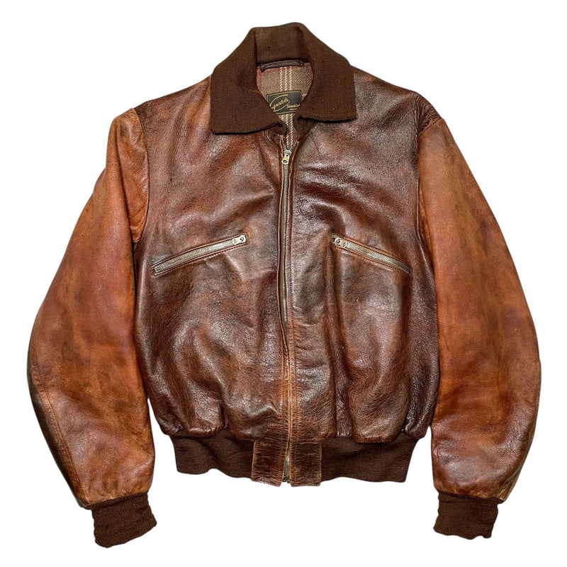 1940s Gustols Goatskin Jacket - Medium