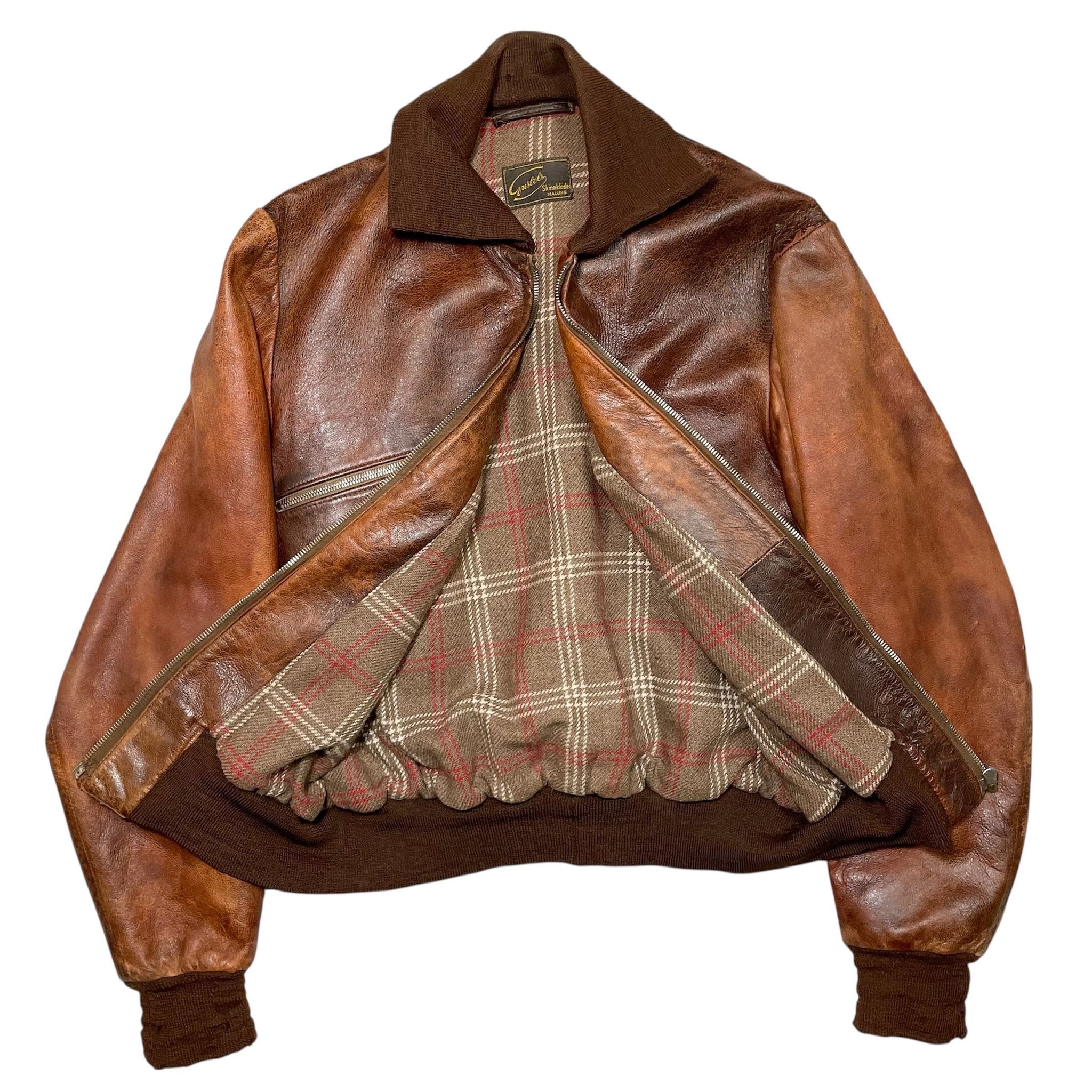1940s Gustols Goatskin Jacket - Medium