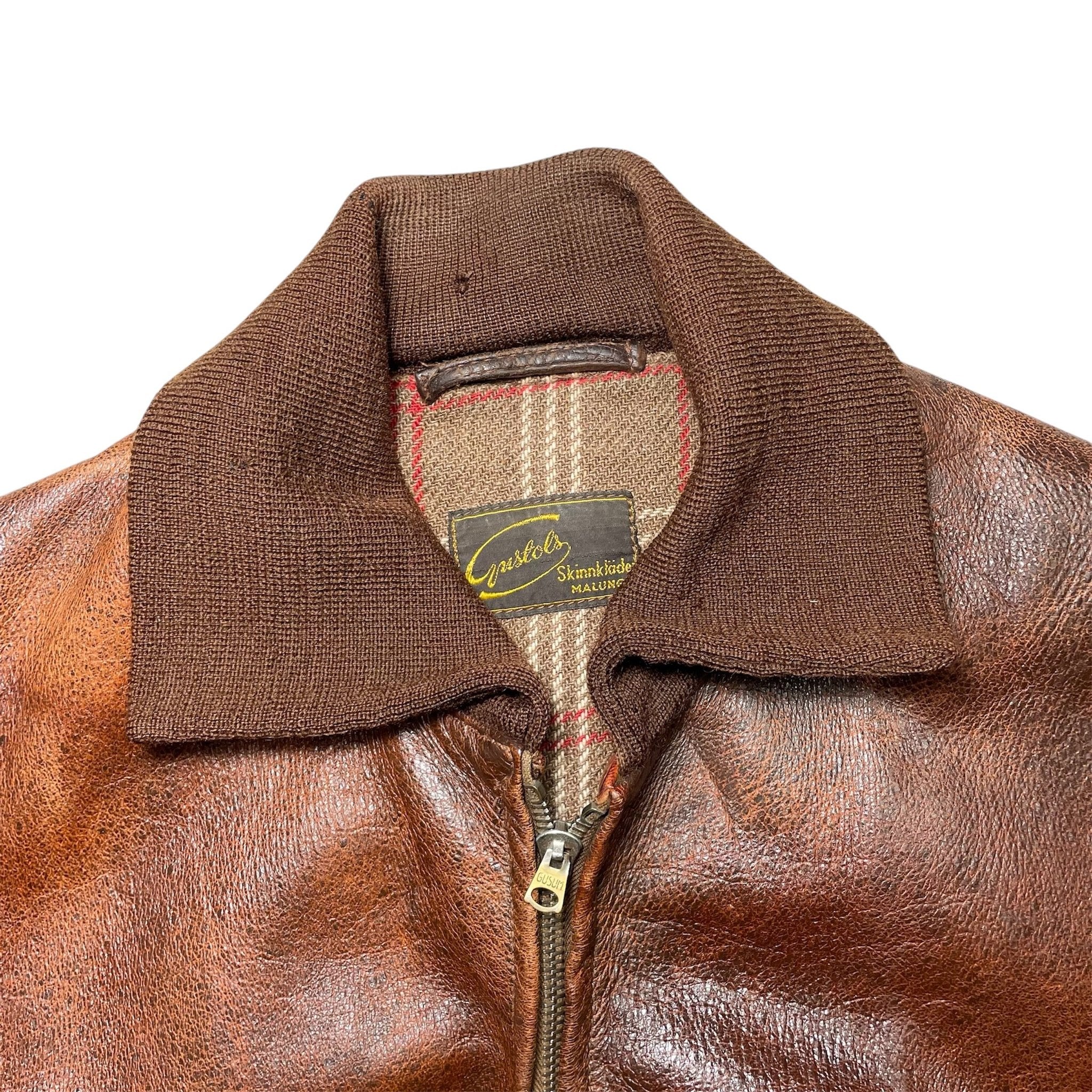 1940s Gustols Goatskin Jacket - Medium