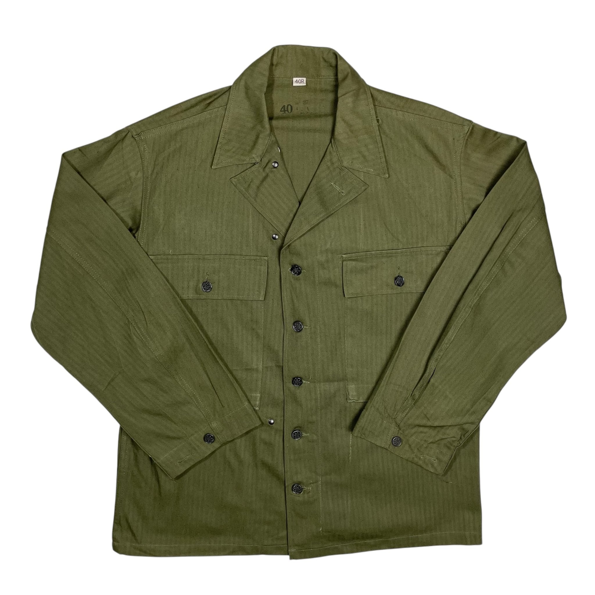 1940s WWII US Army M-43 HBT Jacket - Large (40)