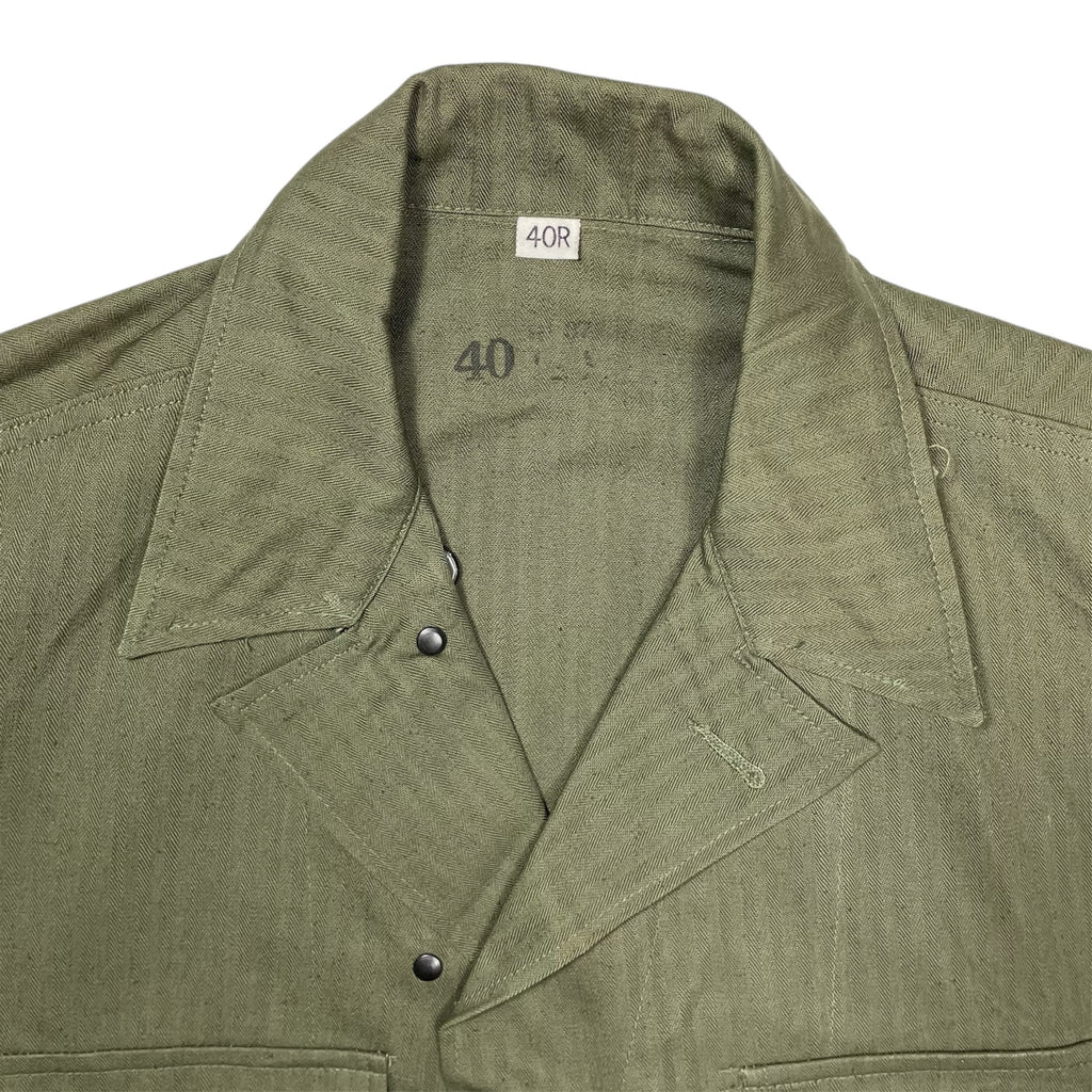 1940s WWII US Army M-43 HBT Jacket - Large (40)